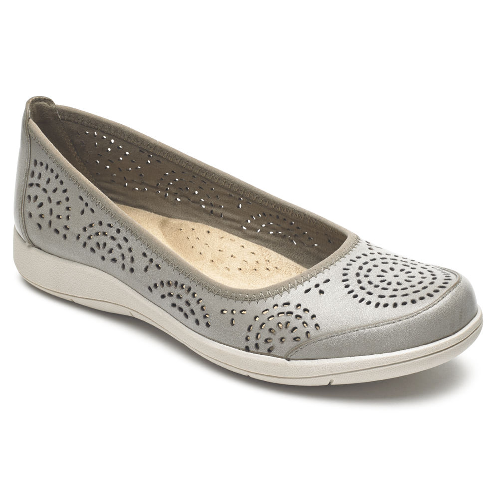 Rockport Singapore Womens Slip-On - Daisey Ballet Grey - QW2710468